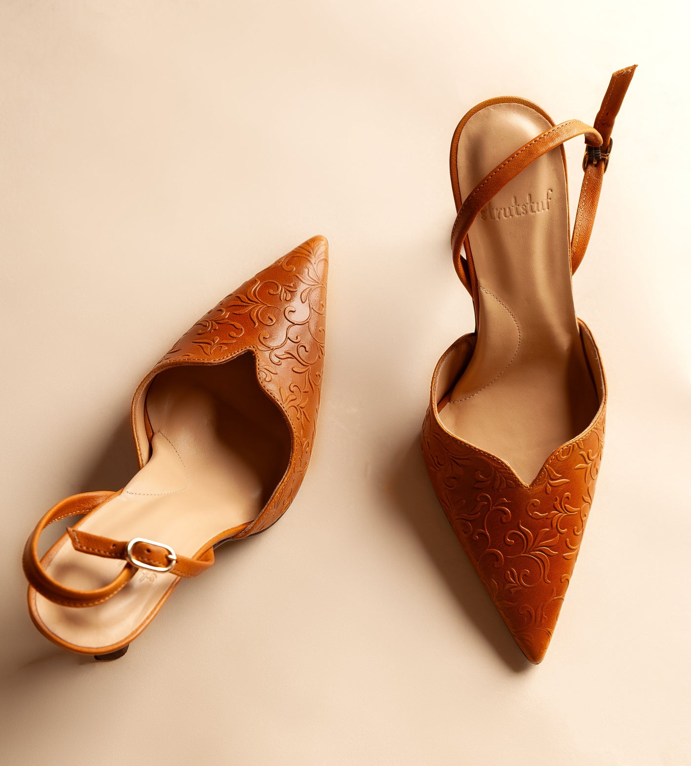 Cabriole Sling- Embossed Leather Saddle