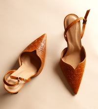 Cabriole Sling- Embossed Leather Saddle